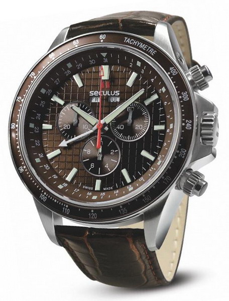часы 9531.2.504 brown, ss, brown leather