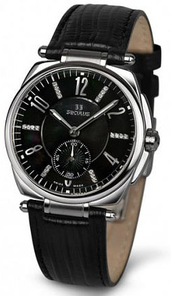 часы 1700.8.1069 black-mop-cz, ss, black leather
