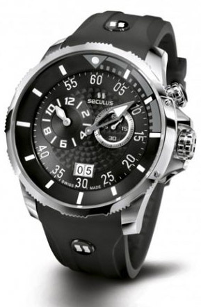 часы 4505.3.422 black-grey, ss, black silicon  