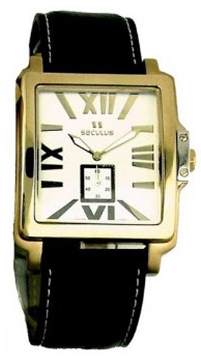 часы 4492.1.1069 stainless-gilt, pvd, black leather  