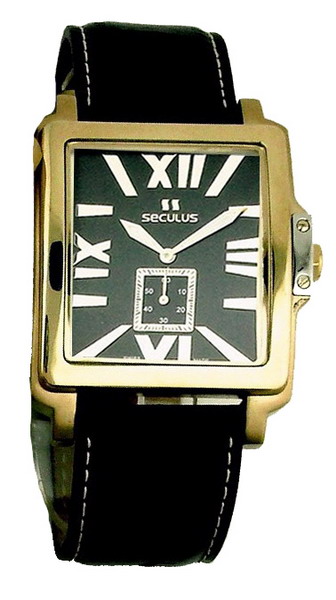 часы 4492.1.1069 black-gilt, pvd, black leather