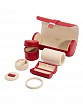 шкатулка для часов 213972 Palermo Double Watch Roll With Jewelry Pouch - Red